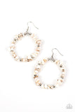 Paparazzi Mineral Mantra - White Earring