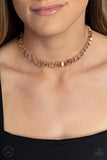 Paparazzi Surreal Shimmer - Rose Gold Necklace