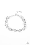 Paparazzi Double Clutch - Silver Bracelet