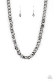 Paparazzi Major Moxie - Silver Necklace
