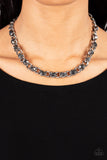 Paparazzi Major Moxie - Silver Necklace