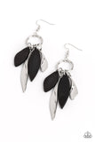 Paparazzi Primal Palette - Black Earring
