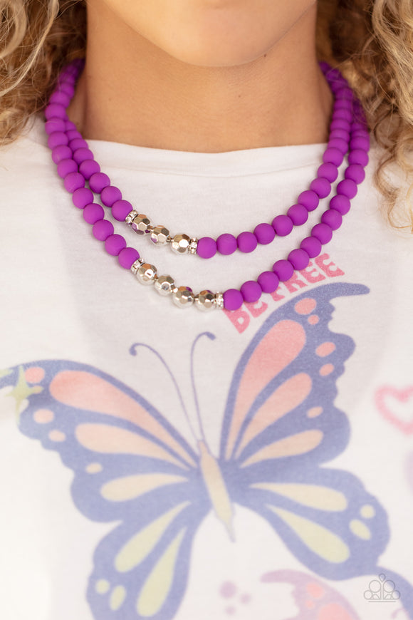 Paparazzi Summer Splash - Purple Necklace
