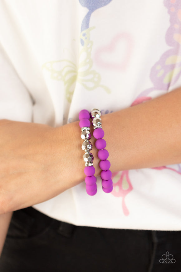 Paparazzi Dip and Dive - Purple Bracelet