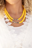 Paparazzi Summer Splash - Yellow Necklace