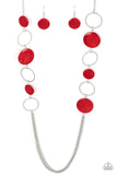 Paparazzi Beach Hub - Red Necklace