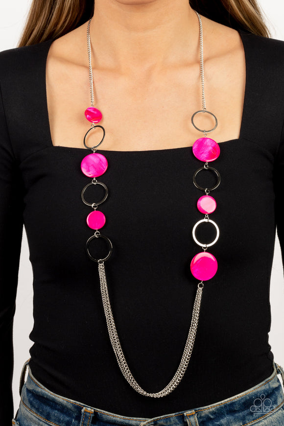 Paparazzi Beach Hub - Pink Necklace