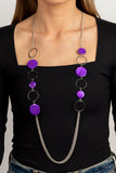 Paparazzi Beach Hub - Purple Necklace