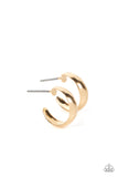 Paparazzi Mini Magic - Gold Earrings