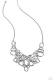 Paparazzi Geometric Grit - Silver Necklace