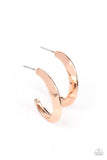 Paparazzi BEVEL Up - Rose Gold Earrings