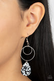 Paparazzi Terrazzo Tempo - Black Earring