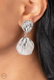 Paparazzi Metro Mermaid - Silver CLIP Earring