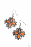 Paparazzi Badlands Ballad - Orange Earring