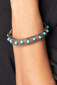 Paparazzi Badlands Bliss - Blue Bracelet