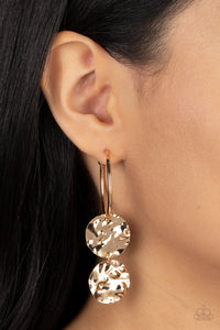 Paparazzi Sending Shock Waves - Gold Earring