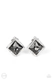 Paparazzi Sparkle Squared - Silver CLIP Earring