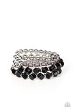 Paparazzi Summer Sabbatical - Black Bracelet