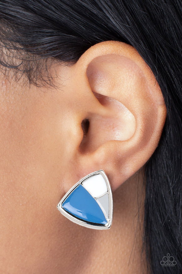 Paparazzi Kaleidoscopic Collision - Blue Earring