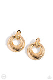 Paparazzi Metro Voyage - Gold CLIP Earring