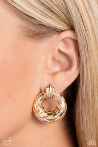 Paparazzi Metro Voyage - Gold CLIP Earring