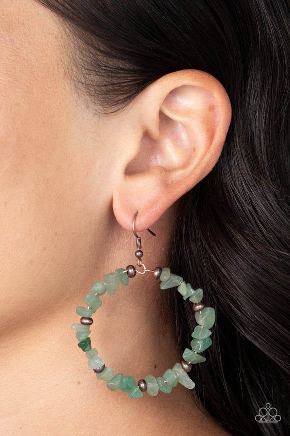 Paparazzi Mineral Mantra - Green Earring