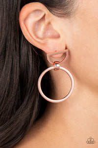 Paparazzi CONTOUR Guide - Copper Earring