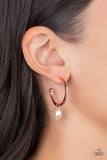 Paparazzi GLAM Overboard - Copper Earring