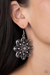 Paparazzi Prismatic Perennial - Pink Earring