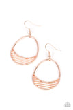 Paparazzi Segmented Shimmer - Rose Gold Earring