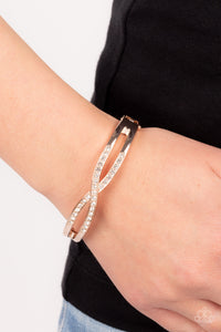 Paparazzi Woven in Wealth - Rose Gold Bracelet