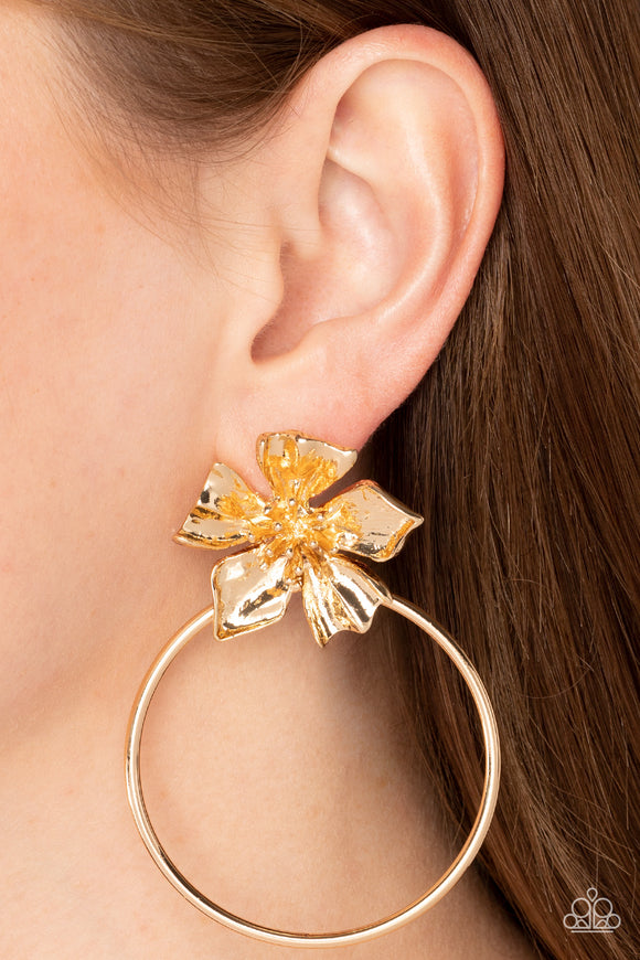 Paparazzi Buttercup Bliss - Gold Earrings