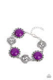 Paparazzi Positively Poppy - Purple Bracelet