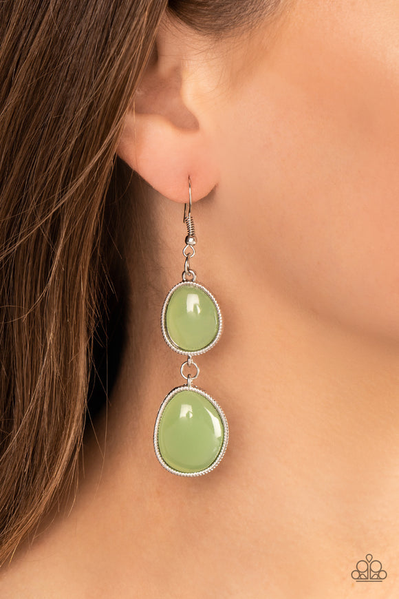 Paparazzi Mediterranean Myth - Green Earring