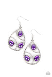 Paparazzi Send the BRIGHT Message - Purple Earring