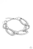 Paparazzi HAUTE-Tempered - Silver Bracelet