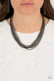 Paparazzi Free to CHAINge My Mind - Black Necklace