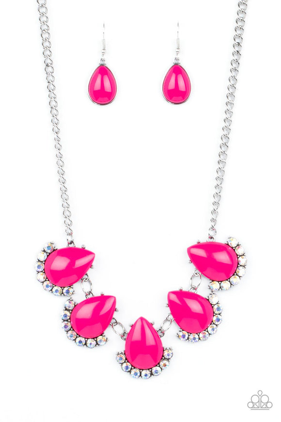 Paparazzi Ethereal Exaggerations - Pink Necklace