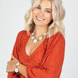 Paparazzi Santa Fe Flats - White Necklace