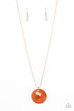 Paparazzi Beach House Harmony - Orange Necklace