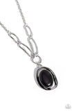 Paparazzi Sandstone Stroll - Black Necklace