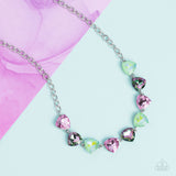 Paparazzi Dreamy Drama - Green Necklace