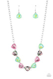 Paparazzi Dreamy Drama - Green Necklace