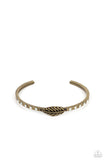 Paparazzi Free-Spirited Shimmer - Brass Bracelet