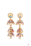Paparazzi Space Age Sparkle - Gold Earrings