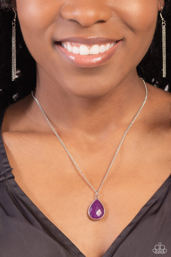 Paparazzi Sparkling Stones - Purple Necklace