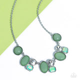 Paparazzi Fantasy World - Green Necklace