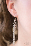Paparazzi In A Heartbeat - Silver Necklace