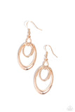 Paparazzi So OVAL-Rated - Rose Gold Earring