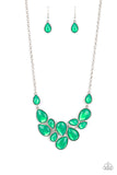 Paparazzi Keeps GLOWING and GLOWING - Green Necklace